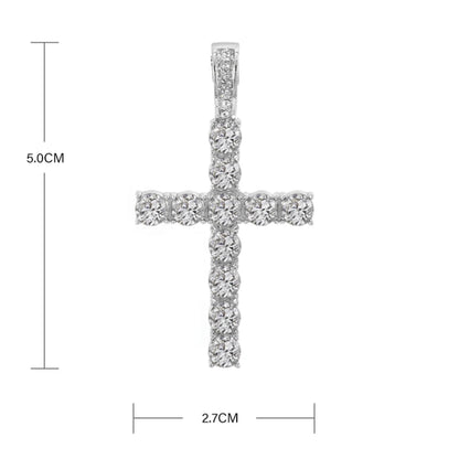 Crystal Cross Pendant with Chain