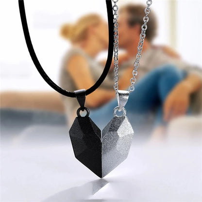 Magnetic Couple Pendant Necklace {Set}