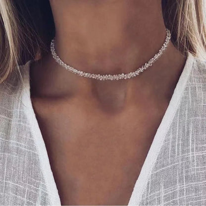 Transparent Crystal Necklace for Women