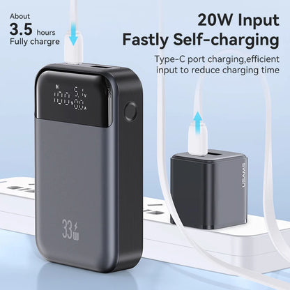 Mini Power Bank 10000mAh 33W PD Fast Charging