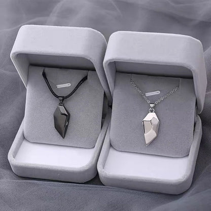 Magnetic Couple Pendant Necklace {Set}