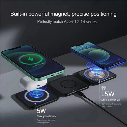 3 In 1 Magnetic Wireless Charger Stand