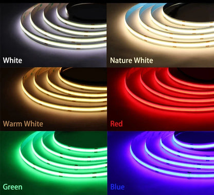 COB LED Strip Light High Density RGB Light