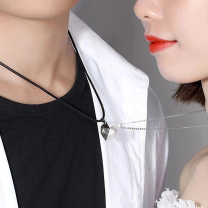 Magnetic Couple Pendant Necklace {Set}