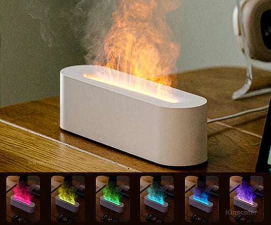 RGB Flame Aroma Diffuser Air Humidifier