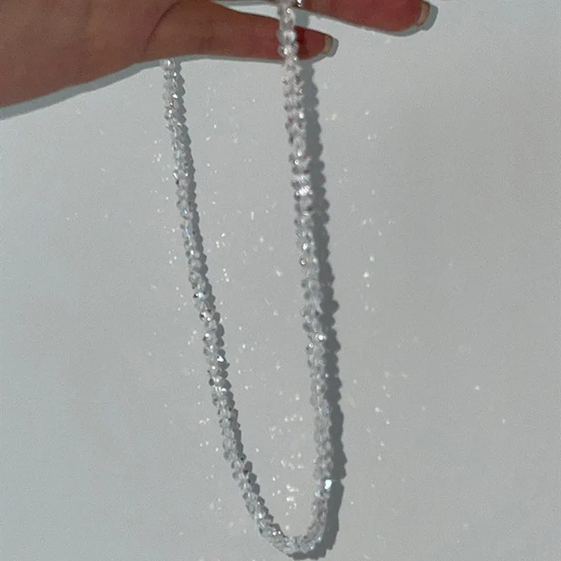 Transparent Crystal Necklace for Women