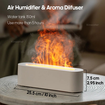 RGB Flame Aroma Diffuser Air Humidifier