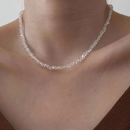 Transparent Crystal Necklace for Women